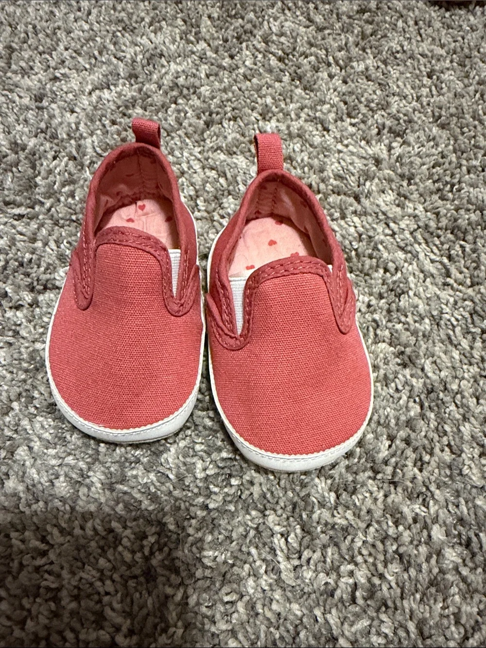 Kids Coral Slip-On Canvas Shoes